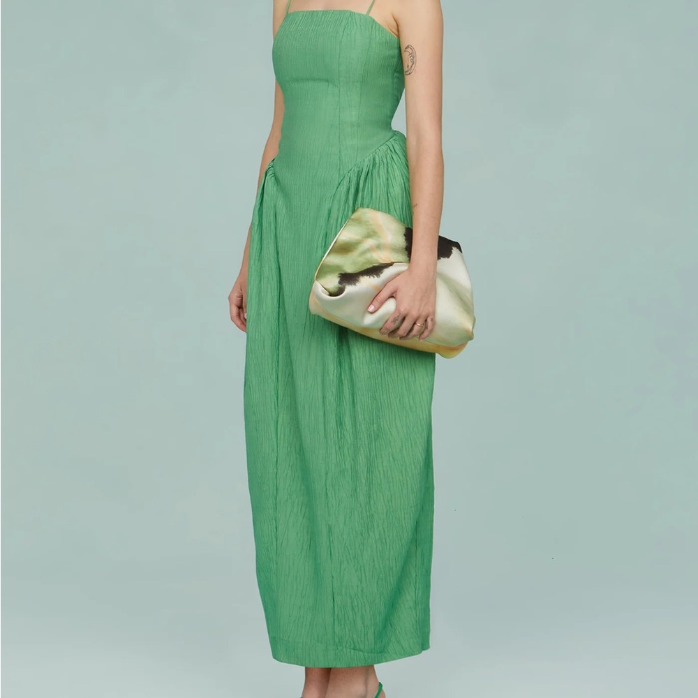 AMUR New Trinity Green Midi Dress Size 6 NWT Green